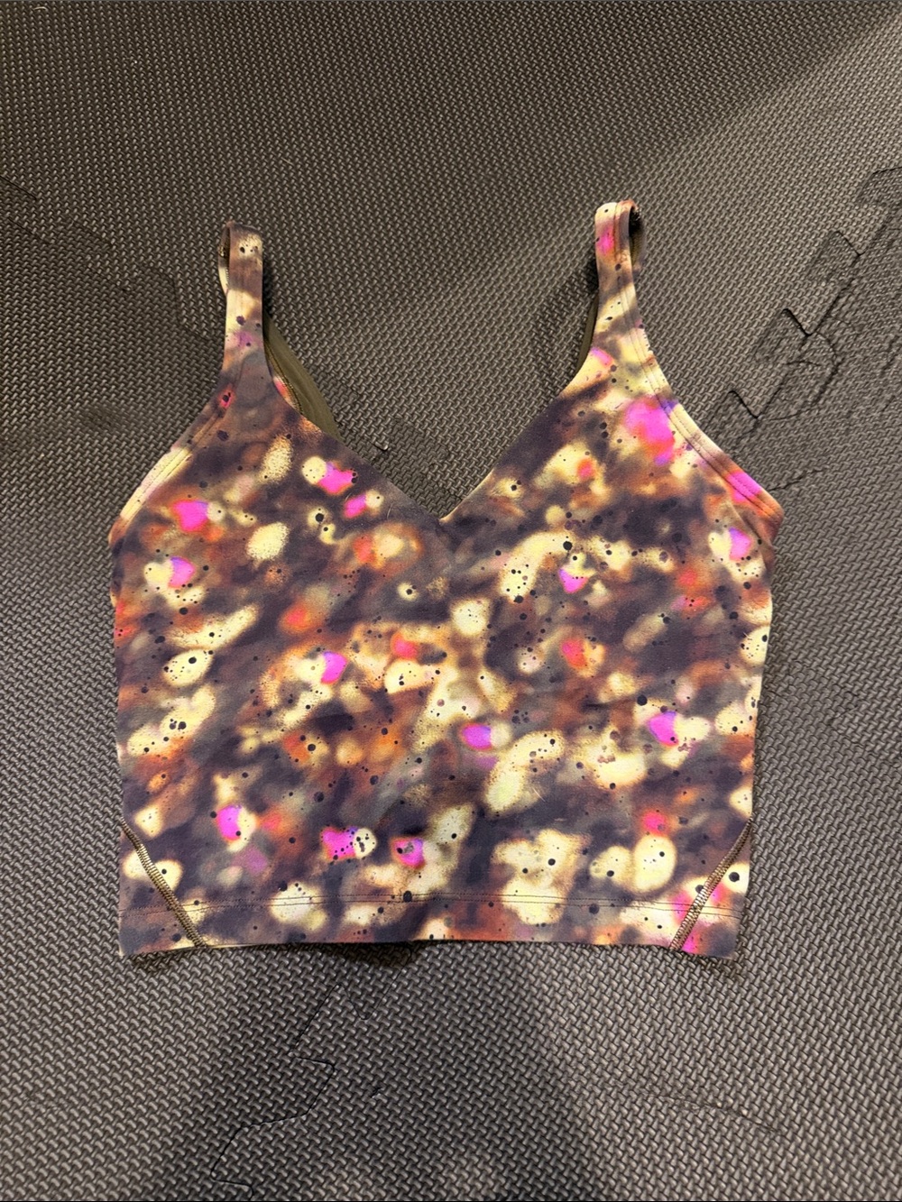 lululemon athletica Multicolor V-Neck Tank with Pink Accents